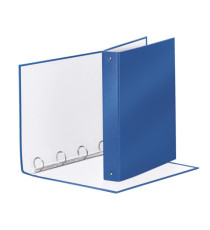 Raccoglitore Meeting - 4 anelli tondi 30 mm - dorso 4 cm - 22x30 cm - PPL - blu metallizzato - Esselte