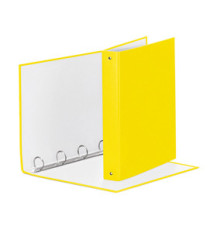 Raccoglitore Meeting - 4 anelli tondi 30 mm - dorso 4 cm - 22x30 cm - PPL - giallo vivida - Esselte