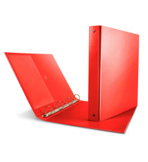 Raccoglitore Nettuno - 4 anelli a D 40 mm - dorso 5,5 cm - 22x30 cm - rosso - Sei Rota