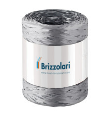 Nastro Rafia sintetica - argento 44 - 5mmx200mt - Brizzolari Nastro Rafia sintetica - argento 44 - 5mmx200mt - Brizzolari