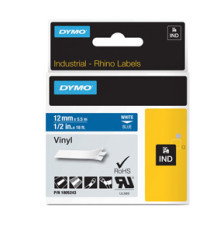 Nastro Rhino 18433 - 19 mm x 5,5 mt - poliestere permanente - nero/giallo - Dymo Nastro Rhino 18433 - 19 mm x 5,5 mt - poliestere permanente - nero/giallo - Dymo
