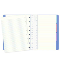 Notebook - con elastico - copertina similpelle - A5 - 56 pagine - a righe - blu pastello - Filofax Notebook - con elastico - copertina similpelle - A5 - 56 pagine - a righe - blu pastello - Filofax
