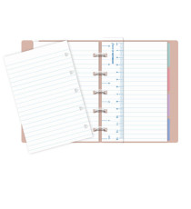 Notebook Pocket - con elastico - copertina similpelle - 144 x 105 mm - 56 pagine - a righe - pesca - Filofax Notebook Pocket - con elastico - copertina similpelle - 144 x 105 mm - 56 pagine - a righe - pesca - Filofax