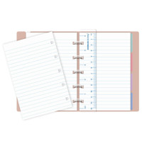 Notebook Pocket - con elastico - copertina similpelle - 144 x 105 mm - 56 pagine - a righe - pesca - Filofax Notebook Pocket - con elastico - copertina similpelle - 144 x 105 mm - 56 pagine - a righe - pesca - Filofax