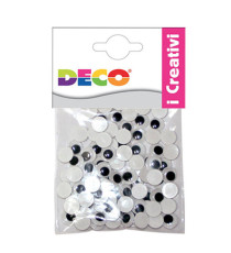 Occhietti adesivi tondi - misure assortite - Deco - busta 50 pezzi
