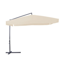 Ombrellone quadro - con braccio laterale - 3 x3 m - ecru - Garden Friend