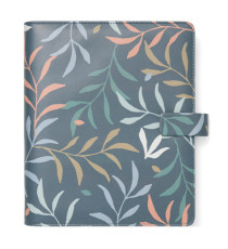 Organiser - c/cinturino - fantasia Botanical - A5 - 233 x 217 x 46 mm - blu - Filofax Organiser - c/cinturino - fantasia Botanical - A5 - 233 x 217 x 46 mm - blu - Filofax