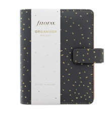 Organiser Confetti - f.to Pocket - 146 x 128 x 36 mm - con cinturino - nero - Filofax Organiser Confetti - f.to Pocket - 146 x 128 x 36 mm - con cinturino - nero - Filofax