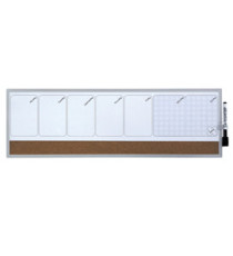 Organizer magnetico con calendario settimanale - 58,5 x 19 cm - orizzontale - Nobo Organizer magnetico con calendario settimanale - 58,5 x 19 cm - orizzontale - Nobo