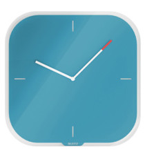 Orologio da parete Cosy - silenzioso - vetro - blu - Leitz Orologio da parete Cosy - silenzioso - vetro - blu - Leitz