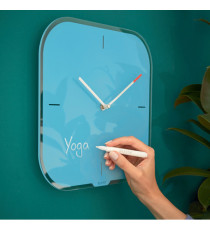 Orologio da parete Cosy - silenzioso - vetro - blu - Leitz Orologio da parete Cosy - silenzioso - vetro - blu - Leitz