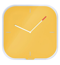 Orologio da parete Cosy - silenzioso - vetro - giallo - Leitz Orologio da parete Cosy - silenzioso - vetro - giallo - Leitz