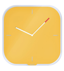Orologio da parete Cosy - silenzioso - vetro - giallo - Leitz Orologio da parete Cosy - silenzioso - vetro - giallo - Leitz