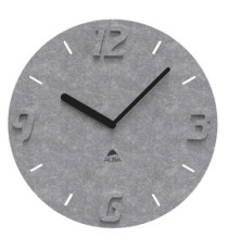 Orologio da parete effetto 3D - diametro 30 cm - PET - grigio - Alba Orologio da parete effetto 3D - diametro 30 cm - PET - grigio - Alba