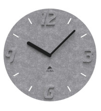 Orologio da parete effetto 3D - diametro 30 cm - PET - grigio - Alba Orologio da parete effetto 3D - diametro 30 cm - PET - grigio - Alba