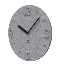 Orologio da parete effetto 3D - diametro 30 cm - PET - grigio - Alba Orologio da parete effetto 3D - diametro 30 cm - PET - grigio - Alba
