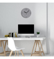 Orologio da parete effetto 3D - diametro 30 cm - PET - grigio - Alba Orologio da parete effetto 3D - diametro 30 cm - PET - grigio - Alba