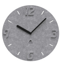 Orologio da parete effetto 3D - diametro 30 cm - PET - grigio - Alba Orologio da parete effetto 3D - diametro 30 cm - PET - grigio - Alba