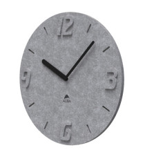 Orologio da parete effetto 3D - diametro 30 cm - PET - grigio - Alba Orologio da parete effetto 3D - diametro 30 cm - PET - grigio - Alba