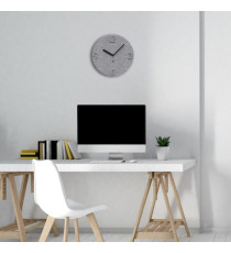 Orologio da parete effetto 3D - diametro 30 cm - PET - grigio - Alba Orologio da parete effetto 3D - diametro 30 cm - PET - grigio - Alba