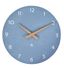 Orologio da parete HorMilena - diametro 30 cm - blu/legno - Alba