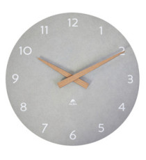 Orologio da parete HorMilena - diametro 30 cm - grigio chiaro/legno - Alba Orologio da parete HorMilena - diametro 30 cm - grigio chiaro/legno - Alba