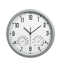 Orologio da parete Weather Station 3217 - diametro 35 cm - bianco - Lebez Orologio da parete Weather Station 3217 - diametro 35 cm - bianco - Lebez