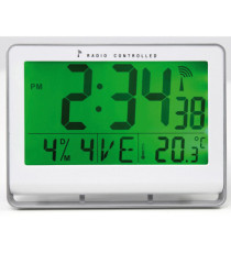 Orologio digitale LCD - 20 x 15 x 3 cm - bianco - Alba Orologio digitale LCD - 20 x 15 x 3 cm - bianco - Alba