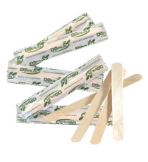 Palette in legno - imbustate singolarmente - 10,5 cm - Dopla - conf. 50 pezzi Palette in legno - imbustate singolarmente - 10,5 cm - Dopla - conf. 50 pezzi