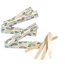 Palette in legno - imbustate singolarmente - 9 cm - Dopla - conf. 50 pezzi Palette in legno - imbustate singolarmente - 9 cm - Dopla - conf. 50 pezzi