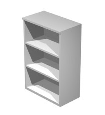 Mobile Easy - medio a giorno - 80 x 35 x 120 cm - grigio