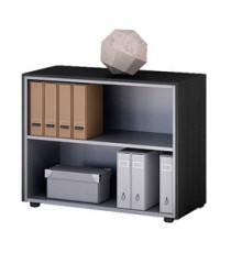 Mobile Prestige - basso a giorno - 82,8 x 43 x 81,4 cm - nero venato