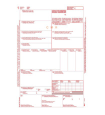 Modello C.M.R. lettera vettura internazionale - 5 copie autoricalcanti - 12x 24cm - 100 fogli - Edipro
