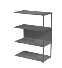 Modulo aggiuntivo per libreria Modular - 90 x 44 x 122 cm - struttura metal antracite - antracite