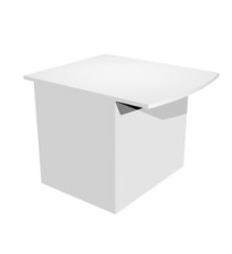 Modulo Prestige reception disabili - senza sopralzo - 80 x 97,5 x 72 cm - bianco/bianco Modulo Prestige reception disabili - senza sopralzo - 80 x 97,5 x 72 cm - bianco/bianco