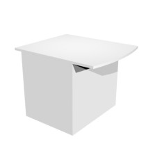 Modulo Prestige reception disabili - senza sopralzo - 80 x 97,5 x 72 cm - bianco/bianco