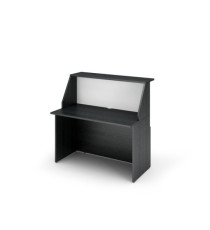 Modulo Prestige reception sopralzo/desktop - 120 x 76,1 x 117 cm - nero venato/bianco