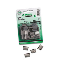Molle di ricambio per SuperClip - colore acciaio - Lebez - conf. 50 pezzi