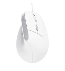Mouse ergonomico Bayo II - con filo - bianco - Trust