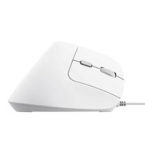 Mouse ergonomico Bayo II - con filo - bianco - Trust