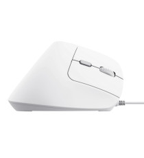 Mouse ergonomico Bayo II - con filo - bianco - Trust