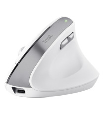 Mouse Ergonomico Bayo II wireless - bianco - Trust