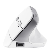 Mouse Ergonomico Bayo II wireless - bianco - Trust
