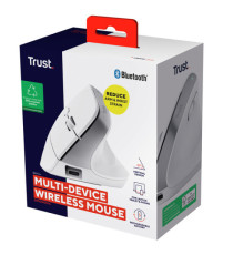 Mouse Ergonomico Bayo+ wireless - bianco - Trust