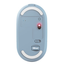 Mouse Puck - ultrasottile - wireless - ricaricabile - azzurro - Trust