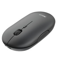 Mouse Puck - ultrasottile - wireless - ricaricabile - nero - Trust