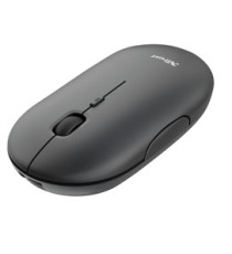 Mouse Puck - ultrasottile - wireless - ricaricabile - nero - Trust