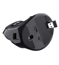 Mouse wireless ergonomico Voxx - ricaricabile - nero - Trust