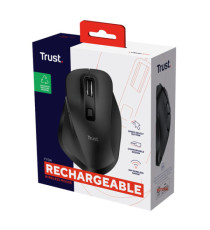 Mouse wireless Fyda - ricaricabile - nero - Trust