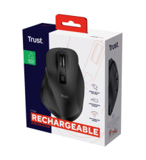 Mouse wireless Fyda - ricaricabile - nero - Trust